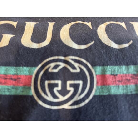 Gucci Shirt Women’s Black Size M, SMALL DEFECT: READ description, SEE PHOTOS - Picture 4 of 13